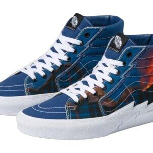 BRAND NEW Vans SK8 Hi Bolt Big Reveal Classic Navy Classic Skate Shoes SIZE 5
